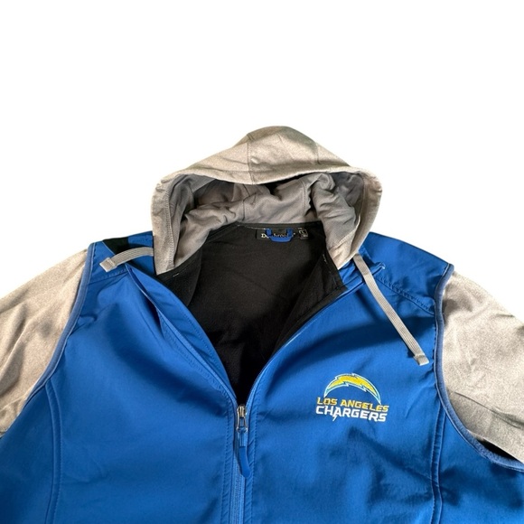 Los Angeles Chargers Dunbrooke Jacket Men’s L Softshell Hoodie NFL Full Zip Blue - Picture 3 of 12